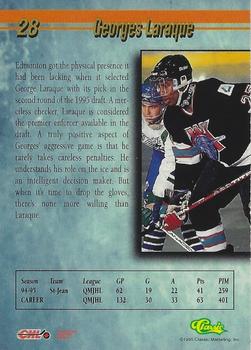 1995 Classic Hockey Draft - Silver #28 Georges Laraque Back