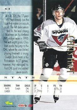 1995 Classic Hockey Draft - Silver #61 Chris Hajt Back