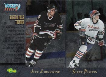 1995 Classic Hockey Draft - Silver #89 Jeff Johnstone / Steve Potvin / Geoff Peters / Darryl Foster Front