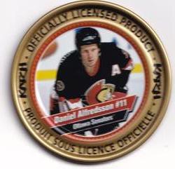 1998-99 Katch/Irwin Medallions - Gold #97 Daniel Alfredsson Front