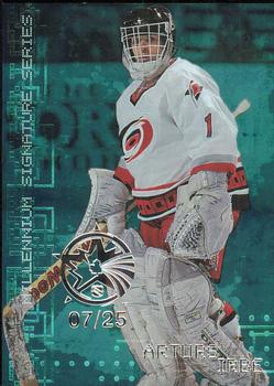 1999-00 Be a Player Millennium Signature Series - All-Star Fantasy Emerald #50 Arturs Irbe Front