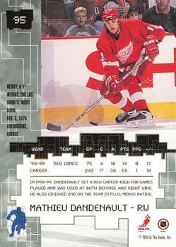 1999-00 Be a Player Millennium Signature Series - All-Star Fantasy Emerald #95 Mathieu Dandenault Back
