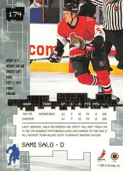 1999-00 Be a Player Millennium Signature Series - All-Star Fantasy Emerald #174 Sami Salo Back