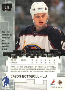 1999-00 Be a Player Millennium Signature Series - All-Star Fantasy Gold #18 Jason Botterill Back