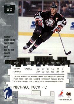1999-00 Be a Player Millennium Signature Series - All-Star Fantasy Gold #30 Michael Peca Back