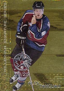 1999-00 Be a Player Millennium Signature Series - All-Star Fantasy Gold #73 Alex Tanguay Front