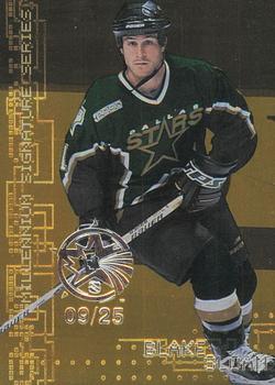 1999-00 Be a Player Millennium Signature Series - All-Star Fantasy Gold #74 Blake Sloan Front