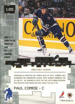 1999-00 Be a Player Millennium Signature Series - All-Star Fantasy Gold #105 Paul Comrie Back