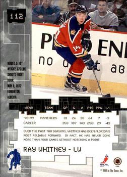 1999-00 Be a Player Millennium Signature Series - All-Star Fantasy Gold #112 Ray Whitney Back
