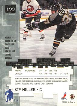 1999-00 Be a Player Millennium Signature Series - All-Star Fantasy Gold #199 Kip Miller Back