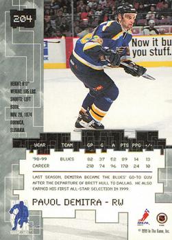 1999-00 Be a Player Millennium Signature Series - All-Star Fantasy Gold #204 Pavol Demitra Back
