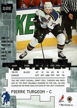 1999-00 Be a Player Millennium Signature Series - All-Star Fantasy Gold #205 Pierre Turgeon Back