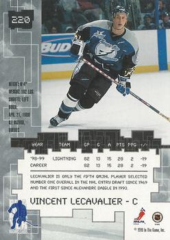 1999-00 Be a Player Millennium Signature Series - All-Star Fantasy Gold #220 Vincent Lecavalier Back