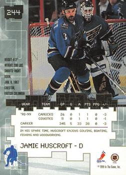 1999-00 Be a Player Millennium Signature Series - All-Star Fantasy Gold #244 Jamie Huscroft Back
