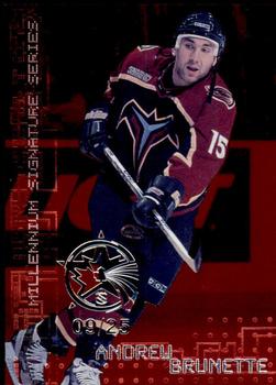 1999-00 Be a Player Millennium Signature Series - All-Star Fantasy Ruby #15 Andrew Brunette Front