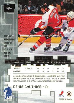 1999-00 Be a Player Millennium Signature Series - All-Star Fantasy Ruby #44 Denis Gauthier Back