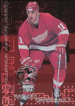 1999-00 Be a Player Millennium Signature Series - All-Star Fantasy Ruby #95 Mathieu Dandenault Front