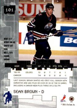 1999-00 Be a Player Millennium Signature Series - All-Star Fantasy Ruby #101 Sean Brown Back