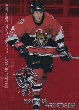 1999-00 Be a Player Millennium Signature Series - All-Star Fantasy Ruby #171 Magnus Arvedson Front