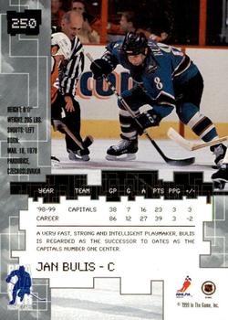 1999-00 Be a Player Millennium Signature Series - All-Star Fantasy Ruby #250 Jan Bulis Back