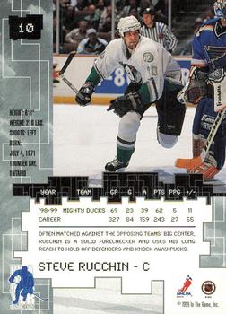 1999-00 Be a Player Millennium Signature Series - All-Star Fantasy Sapphire #10 Steve Rucchin Back