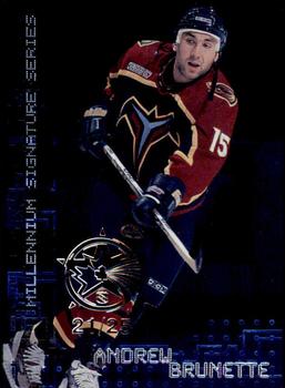 1999-00 Be a Player Millennium Signature Series - All-Star Fantasy Sapphire #15 Andrew Brunette Front