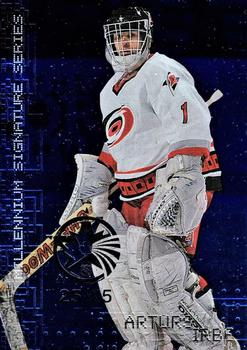 1999-00 Be a Player Millennium Signature Series - All-Star Fantasy Sapphire #50 Arturs Irbe Front