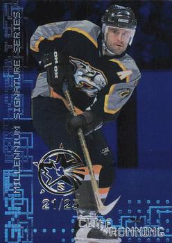 1999-00 Be a Player Millennium Signature Series - All-Star Fantasy Sapphire #137 Cliff Ronning Front