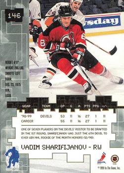 1999-00 Be a Player Millennium Signature Series - All-Star Fantasy Sapphire #146 Vadim Sharifijanov Back