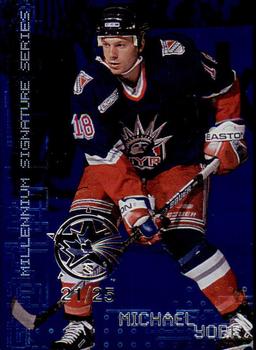 1999-00 Be a Player Millennium Signature Series - All-Star Fantasy Sapphire #167 Mike York Front