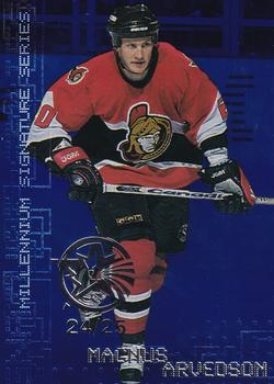 1999-00 Be a Player Millennium Signature Series - All-Star Fantasy Sapphire #171 Magnus Arvedson Front