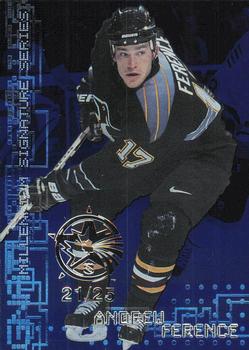 1999-00 Be a Player Millennium Signature Series - All-Star Fantasy Sapphire #196 Andrew Ference Front