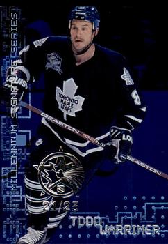 1999-00 Be a Player Millennium Signature Series - All-Star Fantasy Sapphire #225 Todd Warriner Front