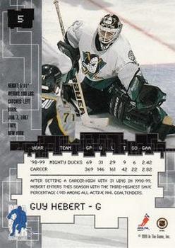 1999-00 Be a Player Millennium Signature Series - All-Star Fantasy Silver #5 Guy Hebert Back