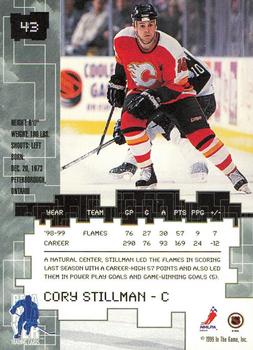 1999-00 Be a Player Millennium Signature Series - All-Star Fantasy Silver #43 Cory Stillman Back