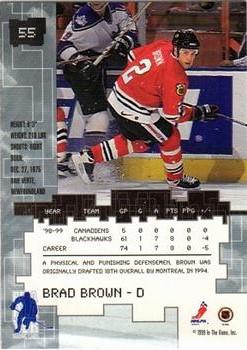 1999-00 Be a Player Millennium Signature Series - All-Star Fantasy Silver #55 Brad Brown Back