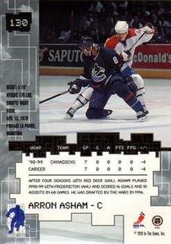 1999-00 Be a Player Millennium Signature Series - All-Star Fantasy Silver #130 Arron Asham Back