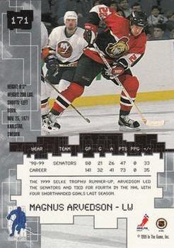 1999-00 Be a Player Millennium Signature Series - All-Star Fantasy Silver #171 Magnus Arvedson Back