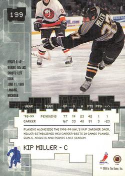 1999-00 Be a Player Millennium Signature Series - All-Star Fantasy Silver #199 Kip Miller Back