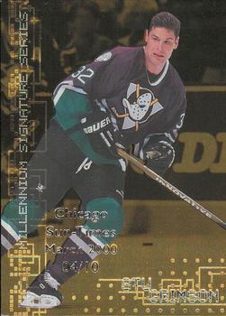 1999-00 Be a Player Millennium Signature Series - Chicago Sun-Times Gold #6 Stu Grimson Front