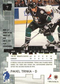 1999-00 Be a Player Millennium Signature Series - Chicago Sun-Times Gold #7 Pavel Trnka Back