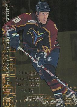 1999-00 Be a Player Millennium Signature Series - Chicago Sun-Times Gold #16 Johan Garpenlov Front