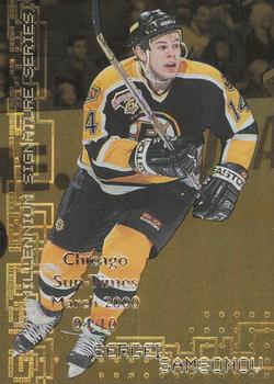 1999-00 Be a Player Millennium Signature Series - Chicago Sun-Times Gold #22 Sergei Samsonov Front