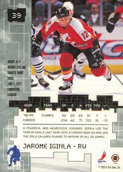 1999-00 Be a Player Millennium Signature Series - Chicago Sun-Times Gold #39 Jarome Iginla Back