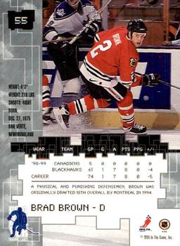 1999-00 Be a Player Millennium Signature Series - Chicago Sun-Times Gold #55 Brad Brown Back