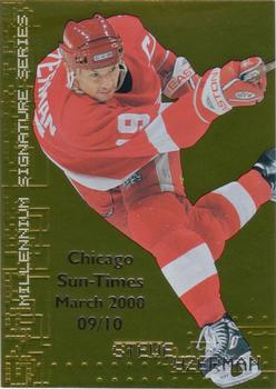 1999-00 Be a Player Millennium Signature Series - Chicago Sun-Times Gold #88 Steve Yzerman Front