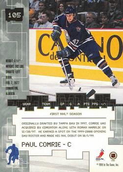 1999-00 Be a Player Millennium Signature Series - Chicago Sun-Times Gold #105 Paul Comrie Back