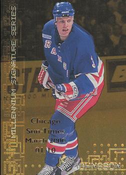 1999-00 Be a Player Millennium Signature Series - Chicago Sun-Times Gold #158 Kim Johnsson Front