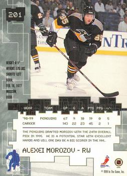 1999-00 Be a Player Millennium Signature Series - Chicago Sun-Times Gold #201 Alexei Morozov Back