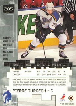1999-00 Be a Player Millennium Signature Series - Chicago Sun-Times Gold #205 Pierre Turgeon Back